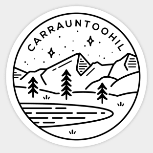 Carrauntoohil Ireland Emblem - White Sticker